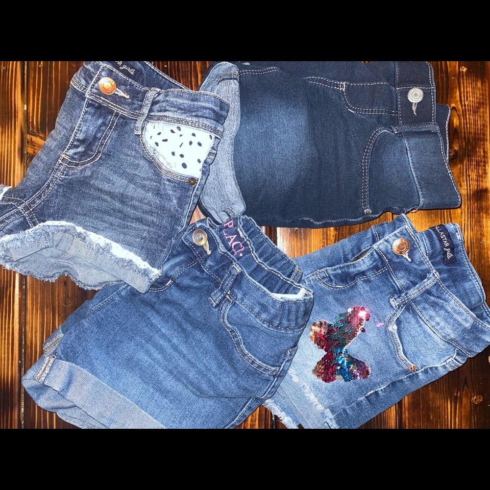 Girls size 8 jean shorts BUNDLE